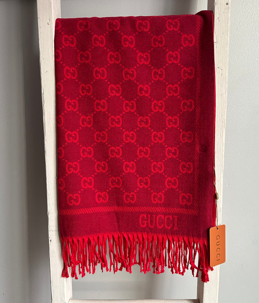 Red Designer Scarf